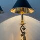 Pair of Empire lamps in bronze and sheet metal