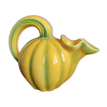 Pichet en barbotine melon