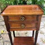 Board-style wooden bedside