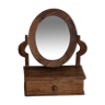 Miroir de coiffeuse pivotant en bois