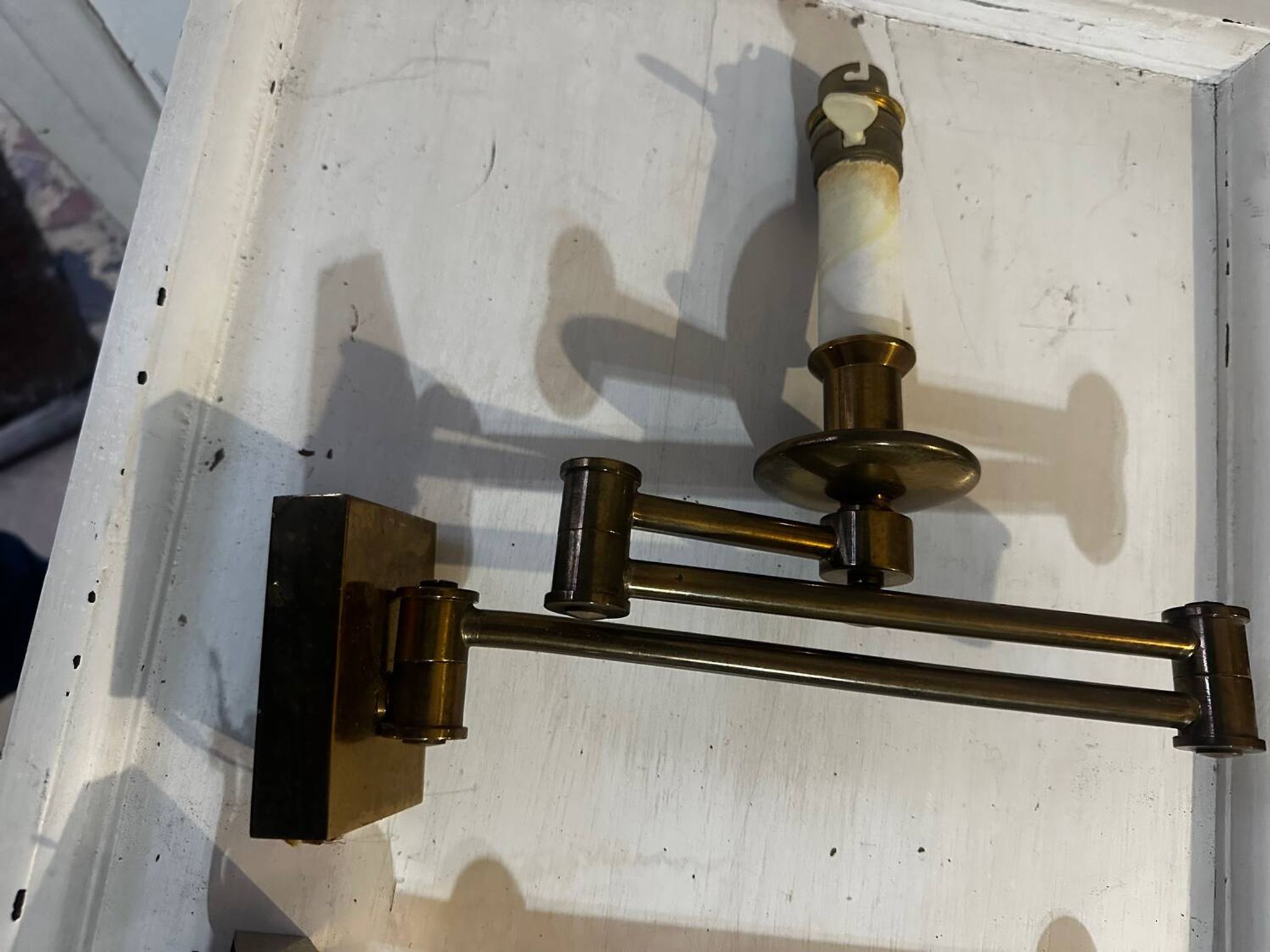 Pair of articulated wall sconces - Georges W Hansen Metalart - 1950 -