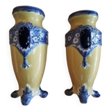 Barbotine vases