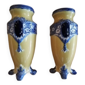 Barbotine vases