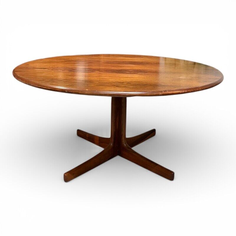 Round coffee table in rosewood by Karl-Erik Ekselius, 1960.