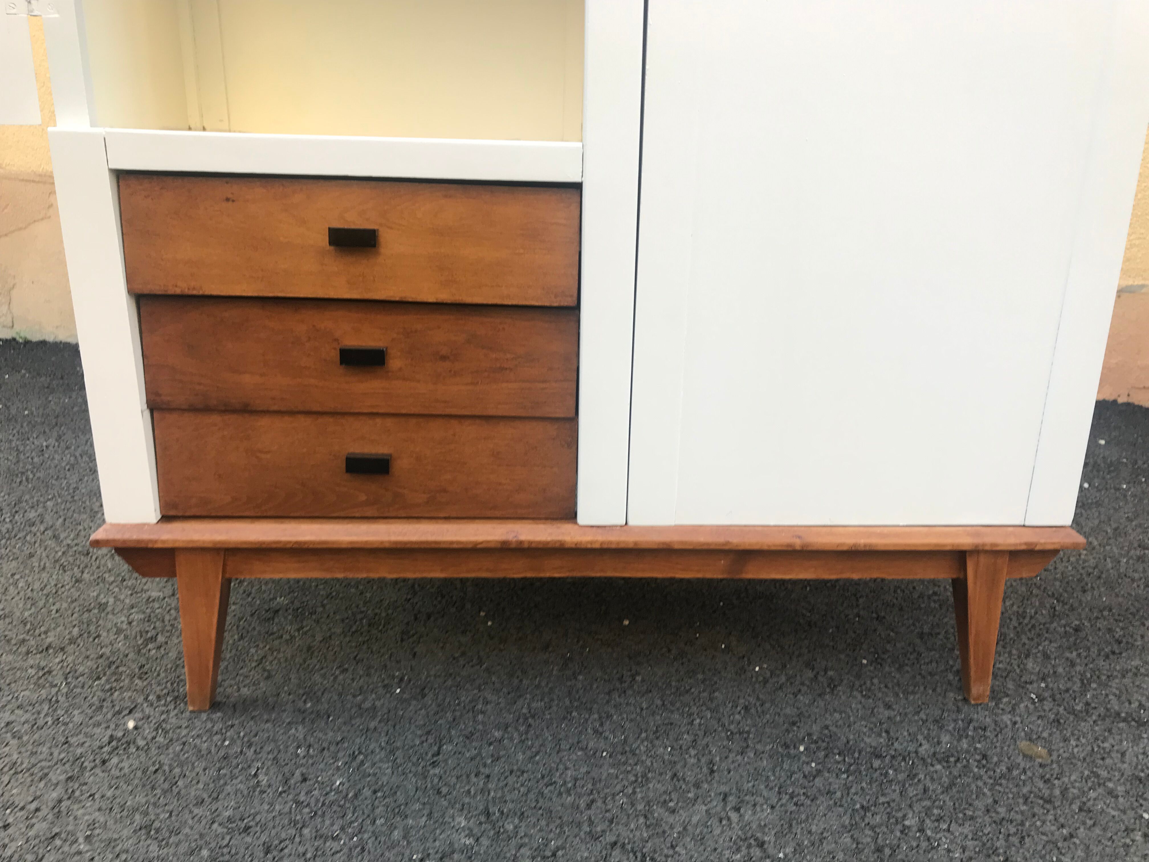 Vintage compass feet cabinet