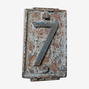 Cast-iron kilometre marker