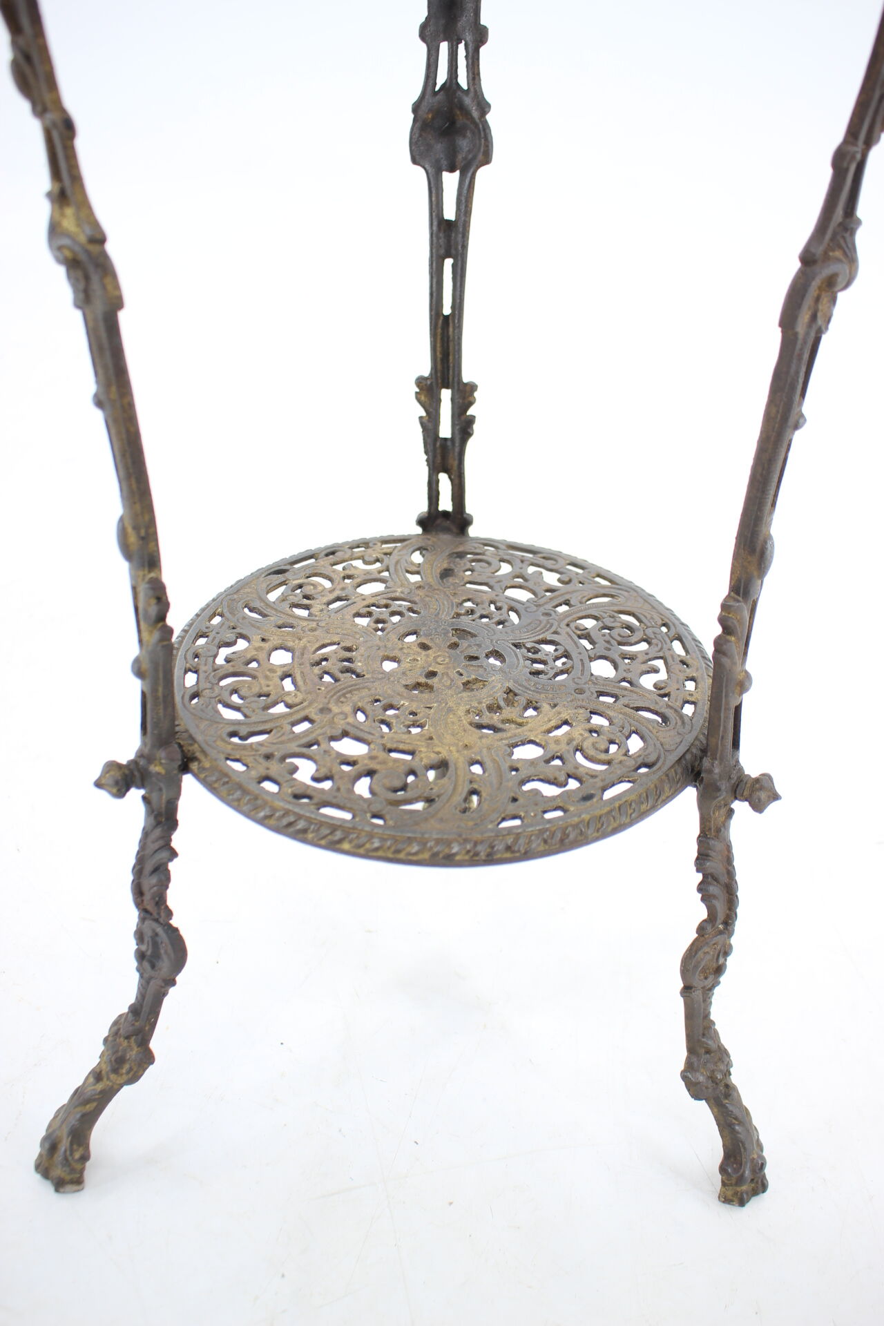 1950s Danish Iron Flower Stand or Side table