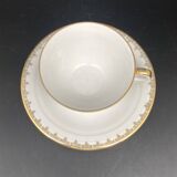 White and gilded Limoges porcelain tea/coffee service – MPM0724SV1