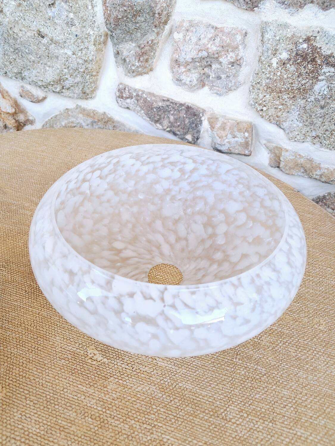 Clichy glass globe lampshade