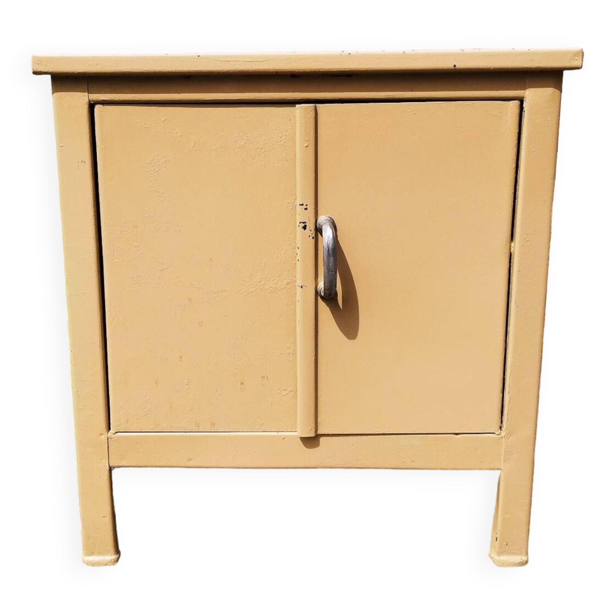 Small vintage painted metal accent furniture