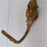 Golden brass wall hook