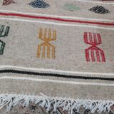 Hand-woven Berber kilim carpet 60x95cm