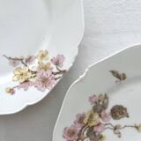 6 antique dessert plates in Limoges porcelain by Haviland & Co.