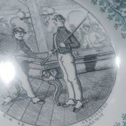 antique Lunéville "Opaque" plates