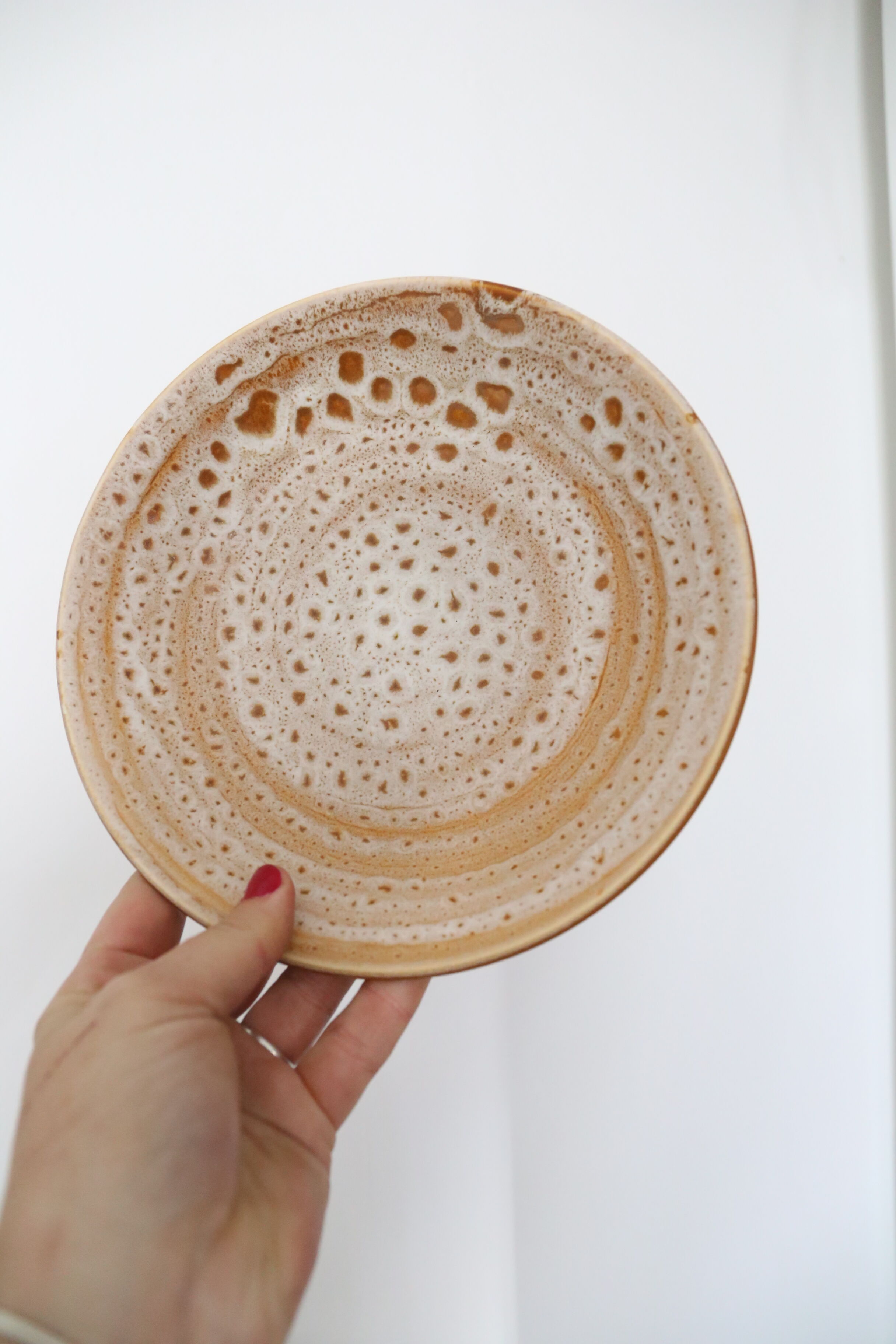 Set of 4 flat plates Niderviller, Fauve, vintage