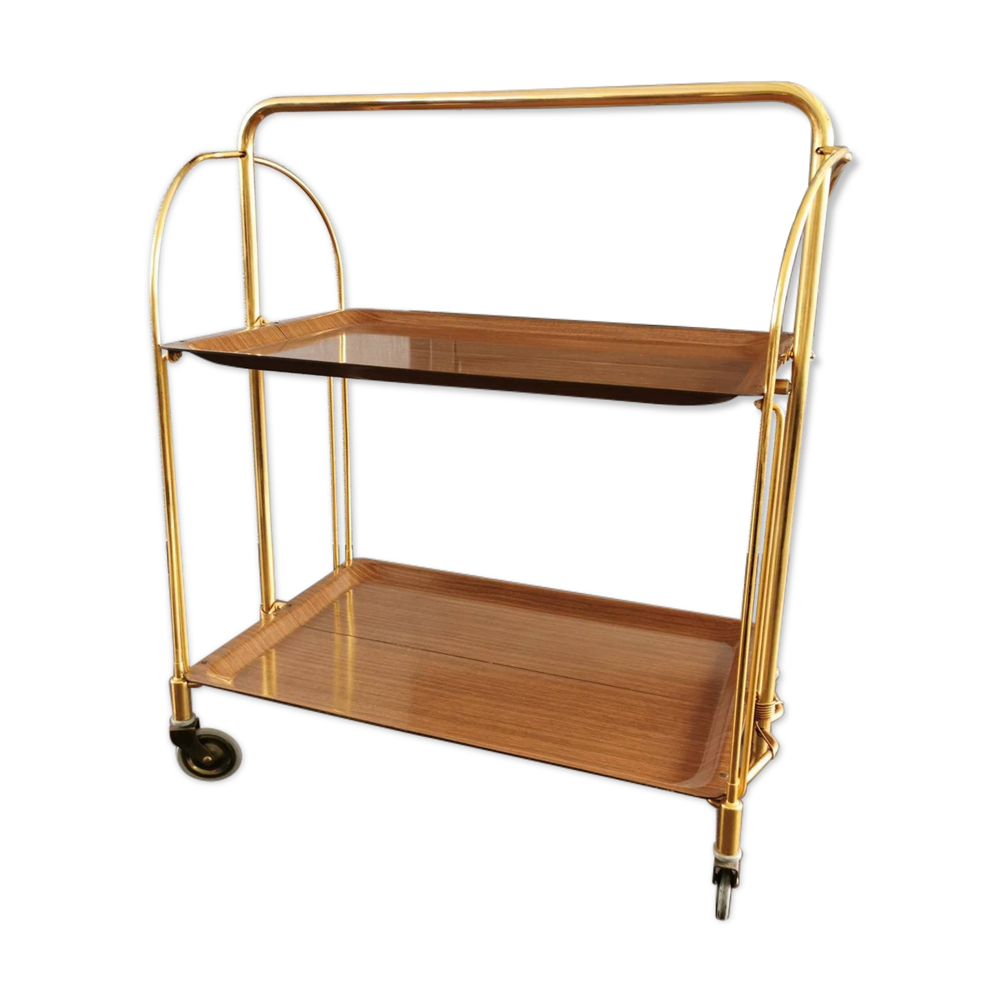 Vintage 1970 folding tea table