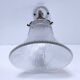 Applique laiton porcelaine verre 1900