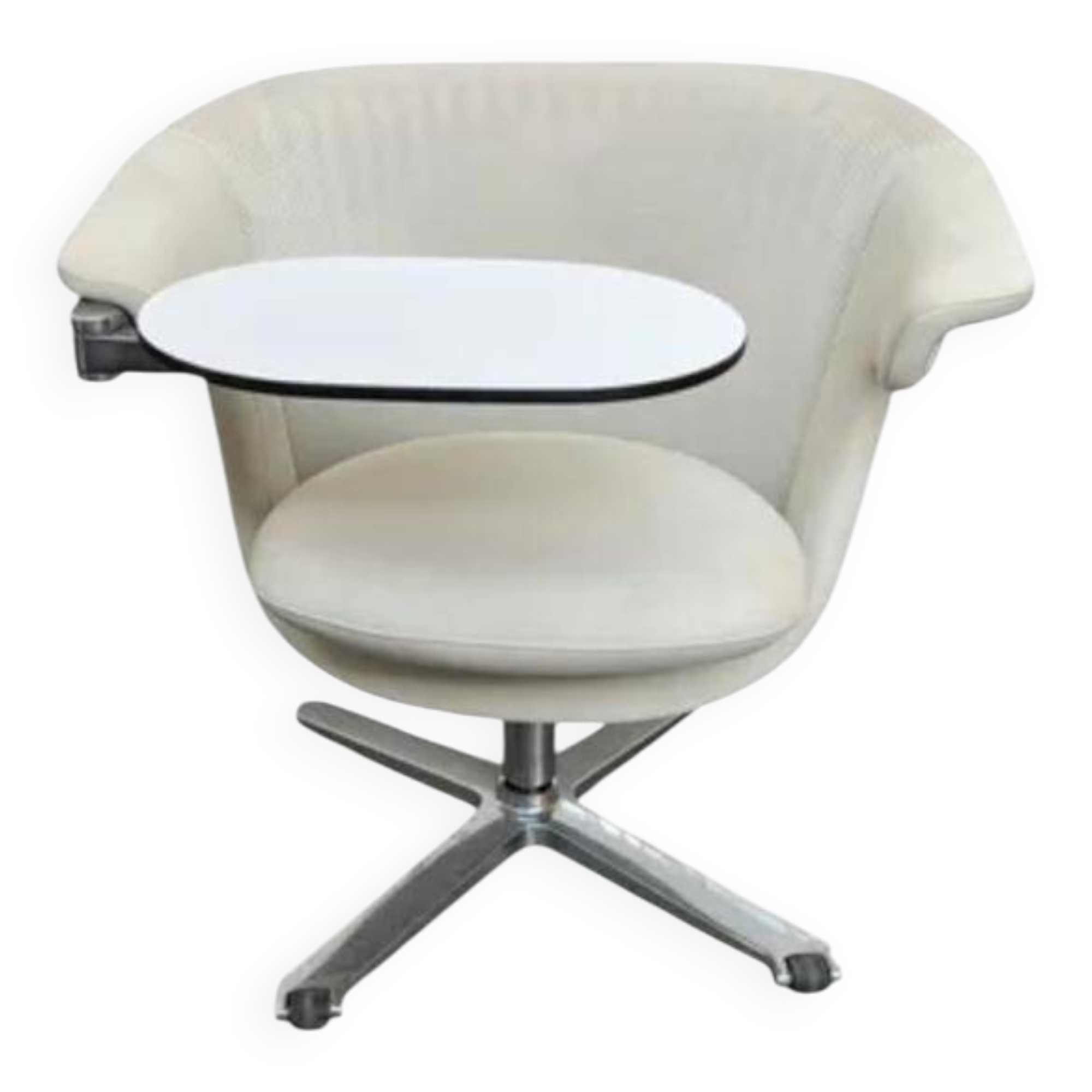 Steelcase I2i swivel armchair with tablet.