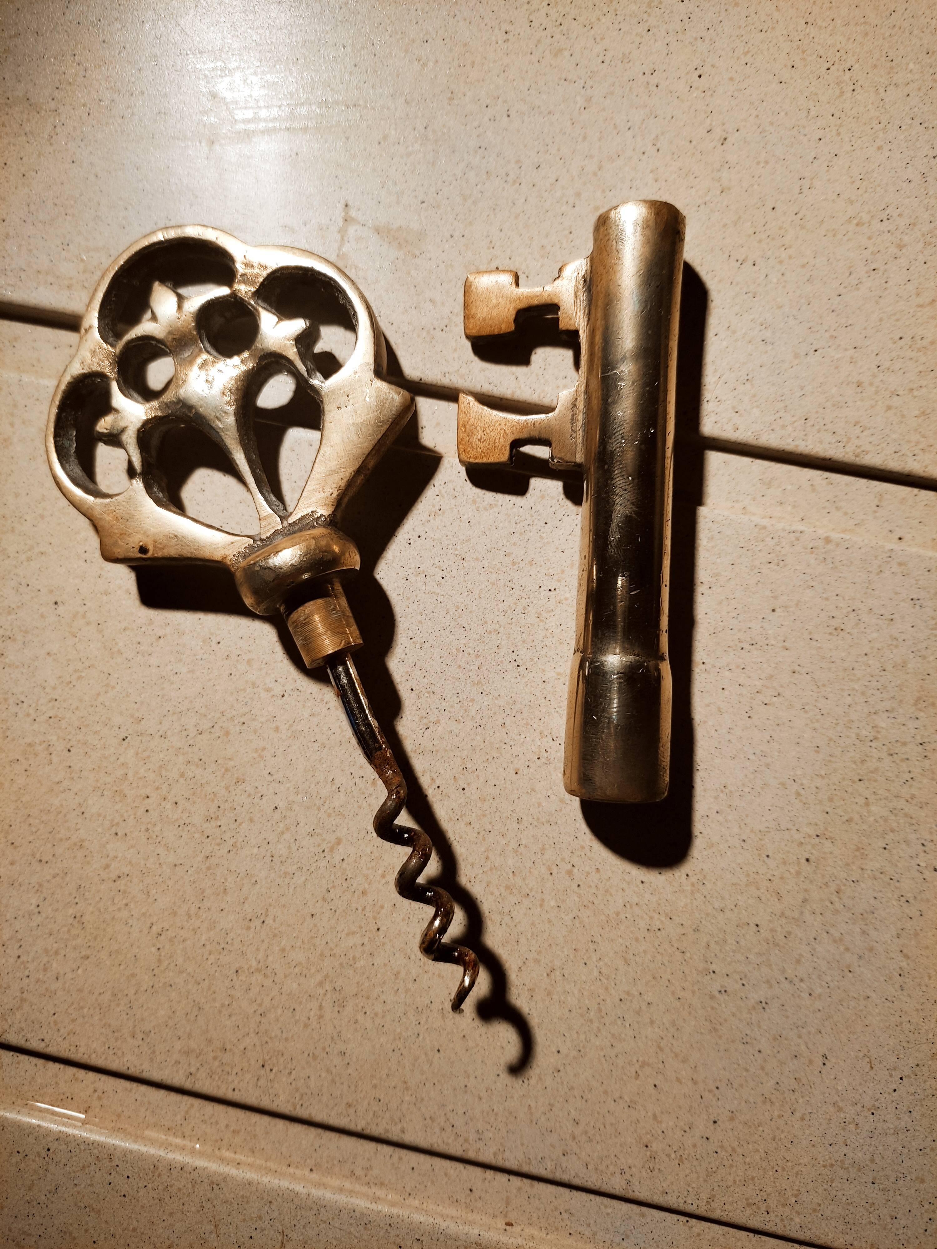 Solid brass cork key