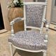 Pair of patinated louis xvi period armchairs, new tapestry