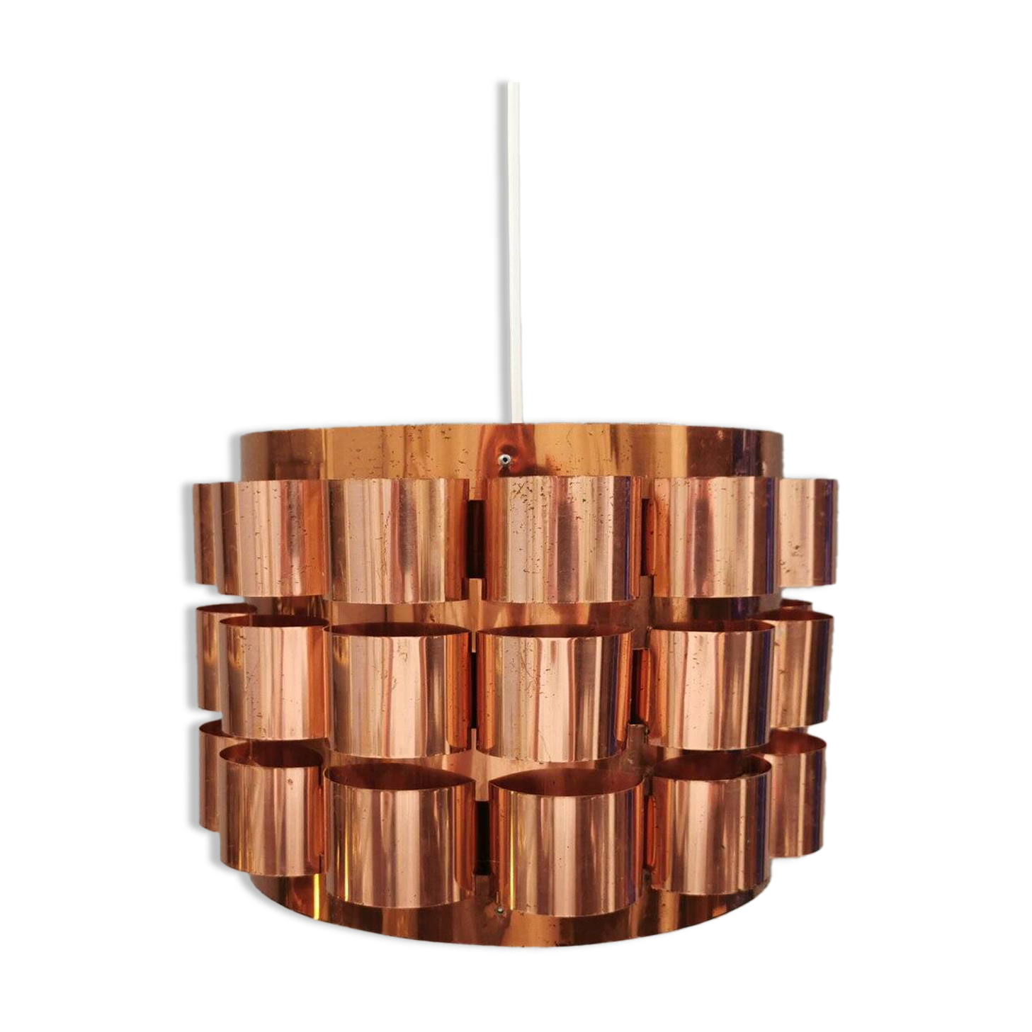 Hanging lamp 1980s Denmark, by Werner Schou for his own company Coronell