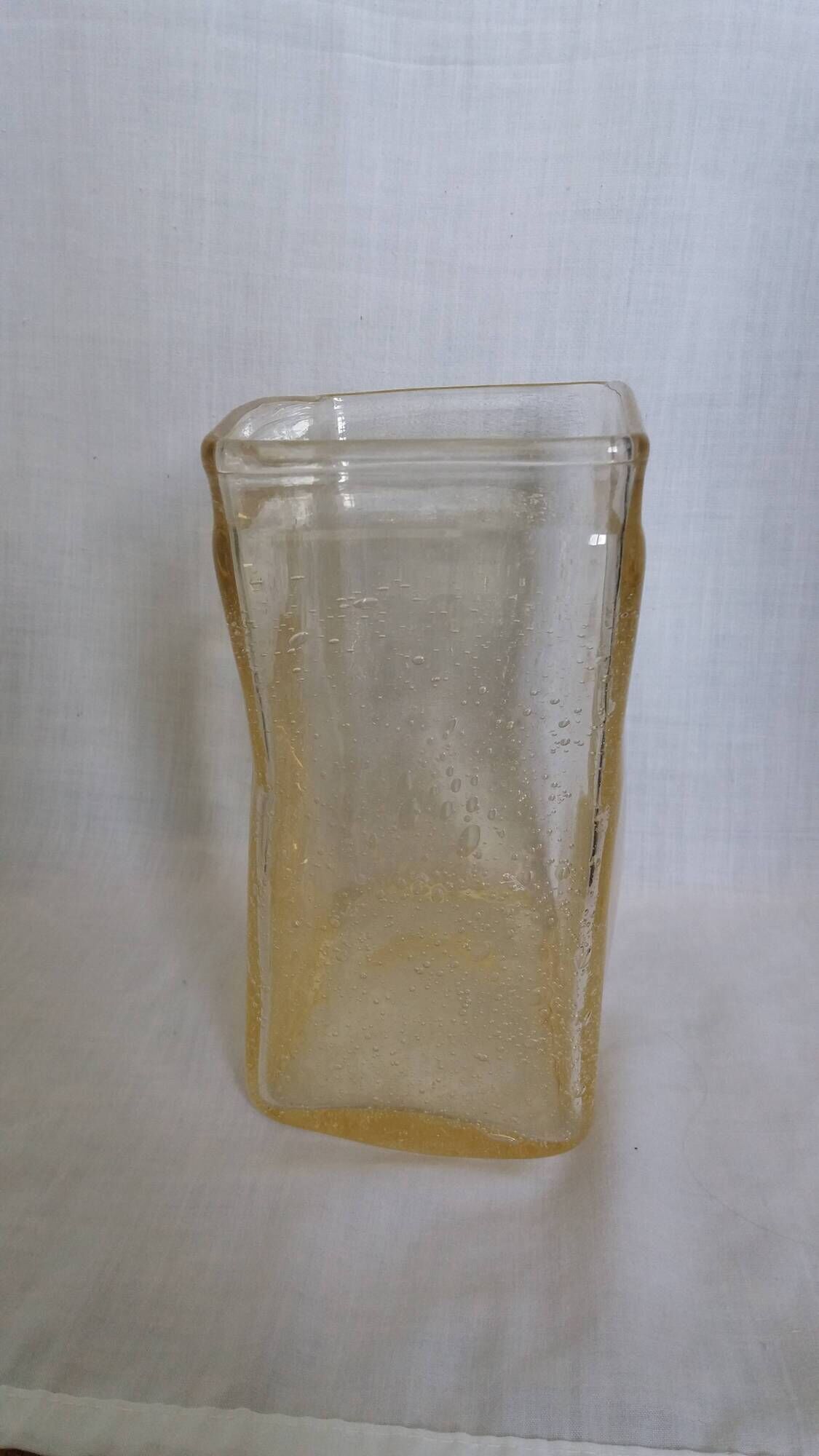 Bubble glass vase