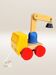 Wooden articulated truck pull toy