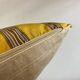 Silk canvas cushion Nobilis old raw linen back