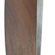 Italian Oval Teak Mirror 1950s 32x103cm
