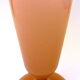 Ancient conical vase on pink soapy opaline feet