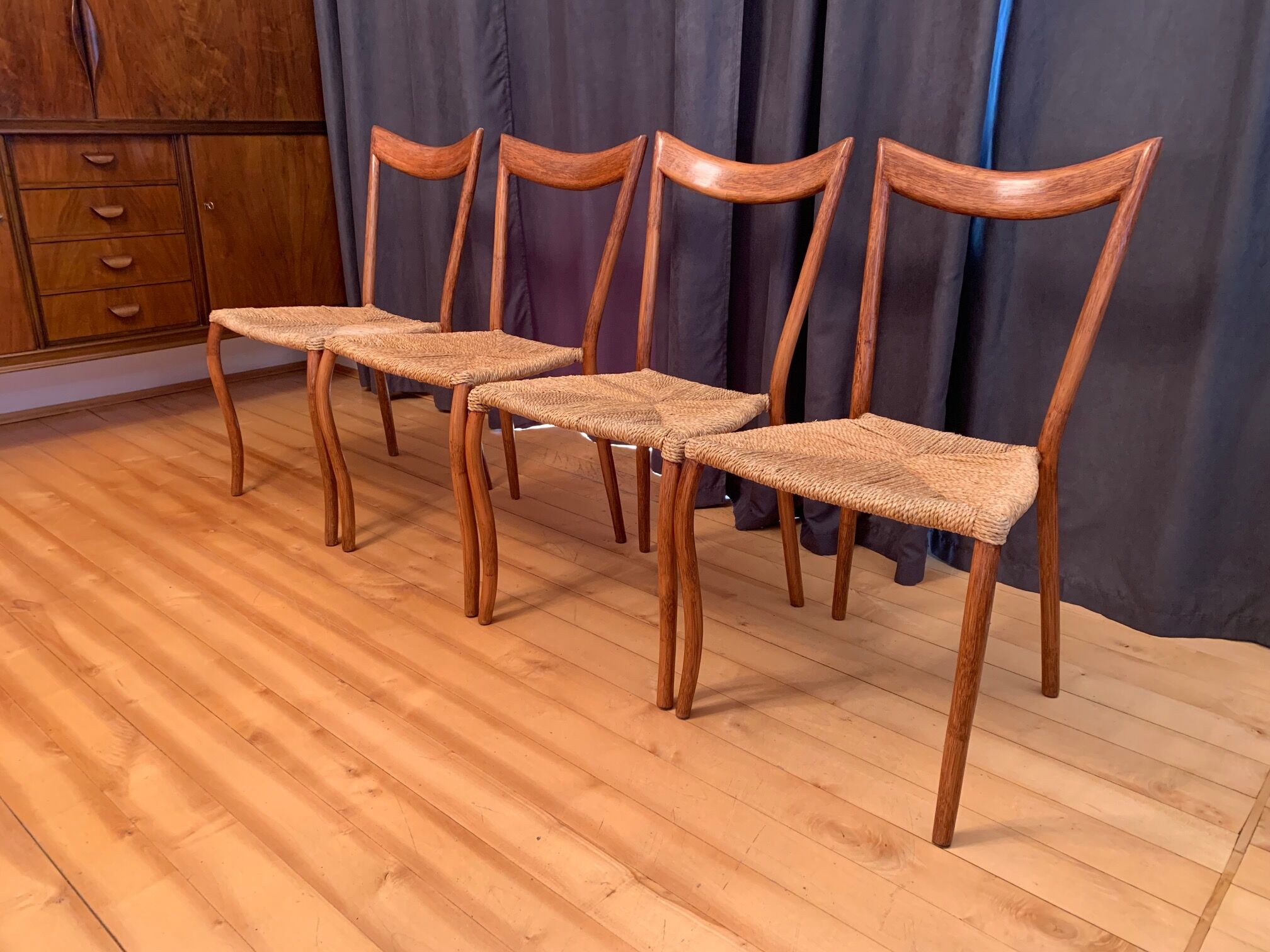 A set of four chairs, 1960s
