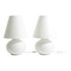Two large original 1980s Leucos Paralume table lamps, made in Italy | heigh