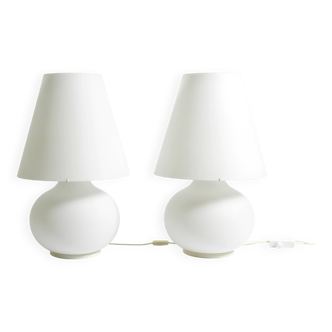 Two large original 1980s Leucos Paralume table lamps, made in Italy | heigh