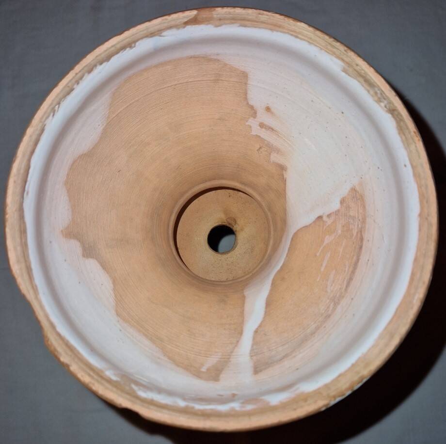 Cache pot intérieur faïence de nevers signé f. albus