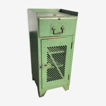 Green metal industrial furniture