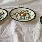 Set of 6 Boch La Louvière flat plates - Argenteuil series