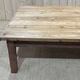 Large 1930s pitch pine coffee table