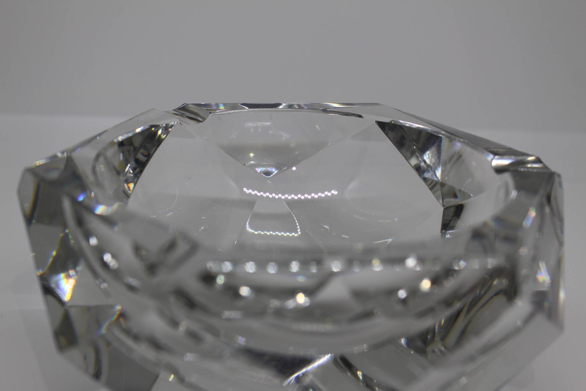 Val St Lambert crystal ashtray