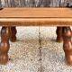 Tabouret, porte pot en chêne massif, années 50