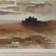 Seaside (Belle-Île). Watercolour by André VERGEAUX (1902-1977)