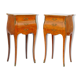 Pair of bedsides in rosewood marquetry