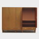 Armoire design vintage XL du milieu du siècle sur 8 pieds en bois, en teck, années 1950-1960
