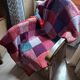Patchwork wool blanket