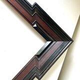 Grand cadre en bois ancien 57 cm x 50 cm