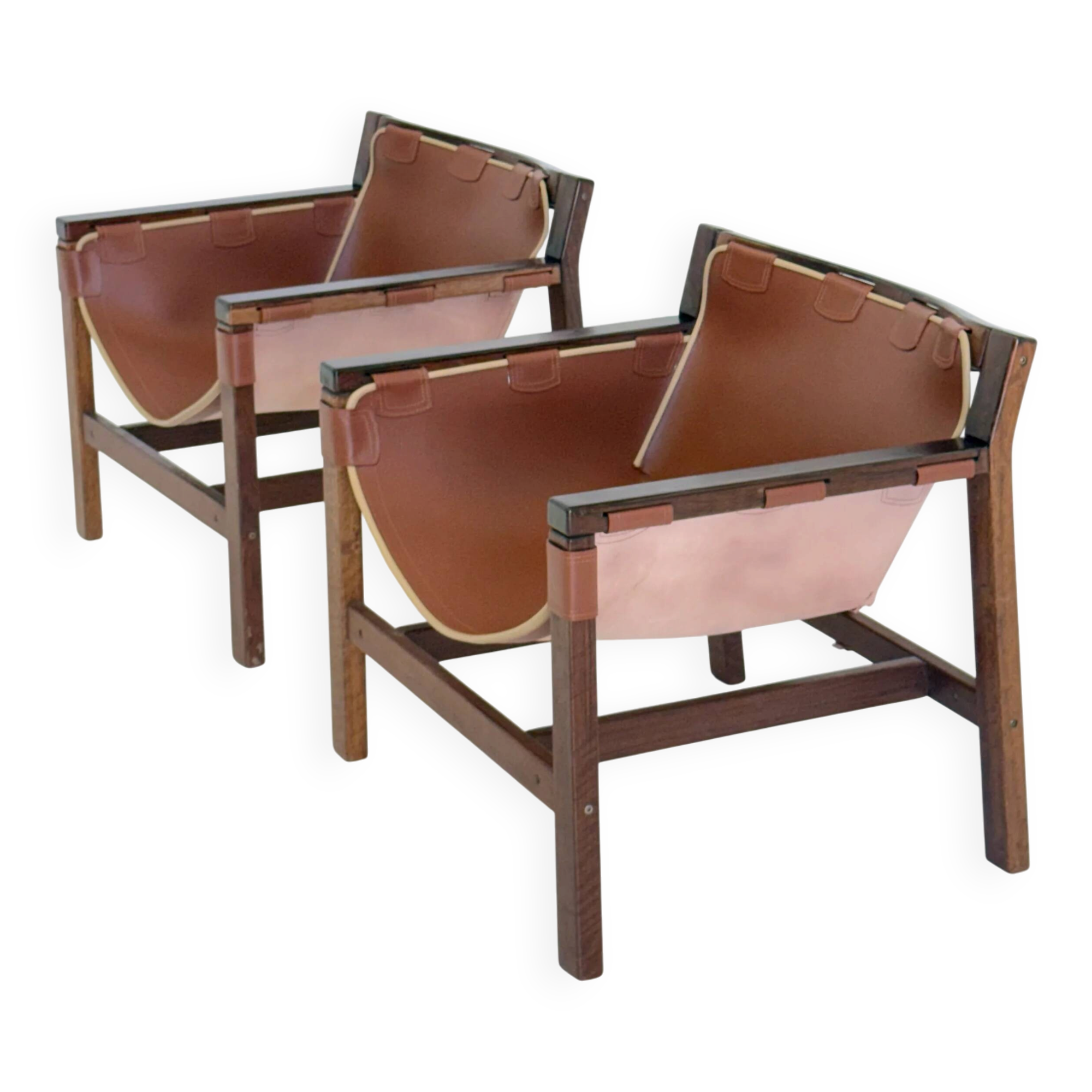 Chaises longues Safari par Carlo Hauner pour Forma