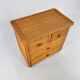 Vintage rattan chest of drawers 1970s