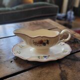 Rustic Sauce Boat Digoin Sarreguemines 1930