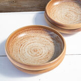 4 hollow plates in stoneware roger jacques saint amand