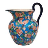 Longwy  pitcher decorated with cloisonné enamels - signed