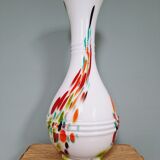 Large vintage vase in colored opaline glass, 1960s-70s